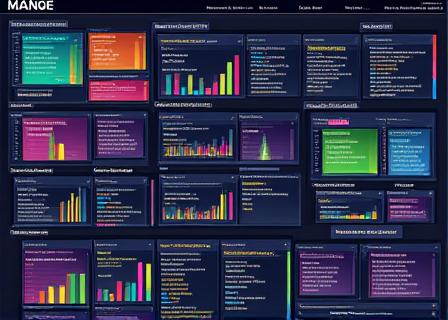 Example of a confusing and cluttered data dashboard with too many colors